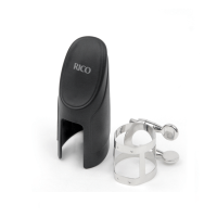 D'ADDARIO RICO RSS1N LIGATURE & CAP FOR SOPRANO SAX NICKEL-PLATED