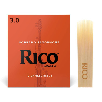 D'ADDARIO RIA1030 RICO - SOPRANO SAX 3.0 (1шт) тростина для сопрано саксофона