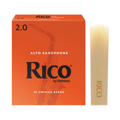 D'ADDARIO RJA1020 RICO - ALTO SAX 2.0 (1шт) тростина для альт саксофону