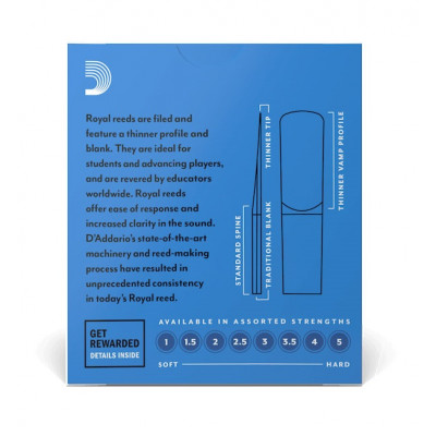D'ADDARIO RJB1030 ROYAL - ALTO SAX 3.0 (1 шт.) трость для альт саксофона