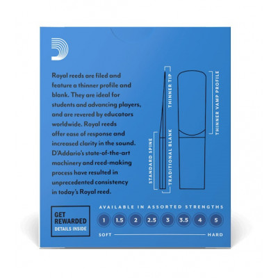 D'ADDARIO RJB1040 ROYAL - ALTO SAX 4.0 (1 шт.) трость для альт саксофона