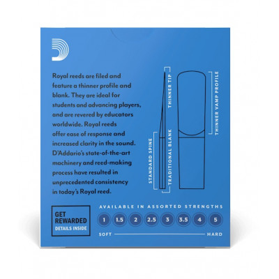D'ADDARIO RJB1020 ROYAL - ALTO SAX 2.0 (1 шт.) трость для альт саксофона