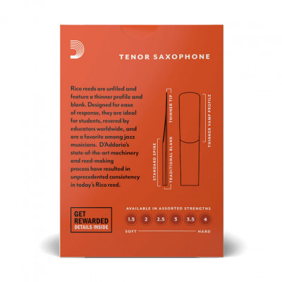 D'ADDARIO RKA1020 RICO - TENOR SAX 2.0 (1шт) трость для тенор саксофона