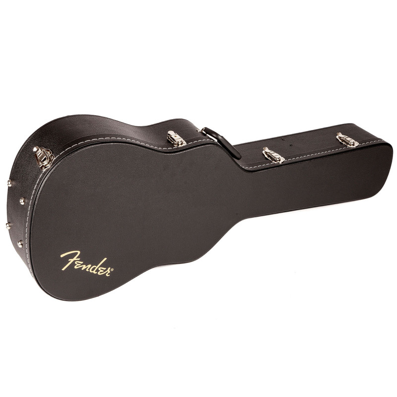 FENDER DREADNOUGHT ACOUSTIC GUITAR CASE BLACK FLAT TOP