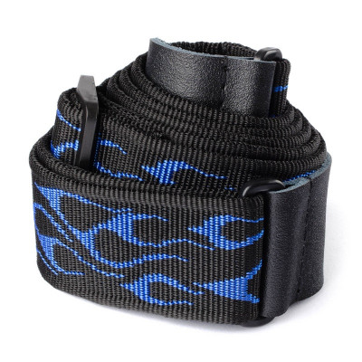 DUNLOP D3811BL CLASSIC FLAMBE BLUE STRAP ремінь гітарний
