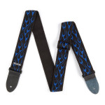 DUNLOP D3811BL CLASSIC FLAMBE BLUE STRAP ремінь гітарний