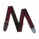 DUNLOP D3811RD CLASSIC FLAMBE RED STRAP ремінь гітарний