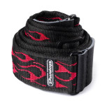 DUNLOP D3811RD CLASSIC FLAMBE RED STRAP ремінь гітарний