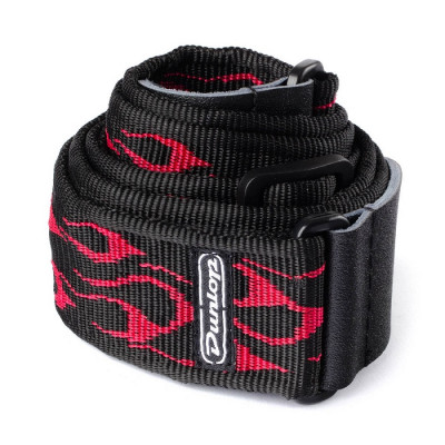 DUNLOP D3811RD CLASSIC FLAMBE RED STRAP ремінь гітарний