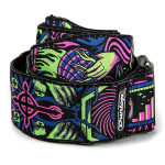 DUNLOP ILD01 ILOVEDUST Jacquard Guitar Strap-Headspace Green ремінь гітарний
