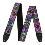 DUNLOP ILD01 ILOVEDUST Jacquard Guitar Strap-Headspace Green ремінь гітарний
