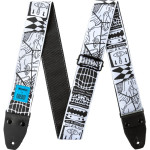 DUNLOP ILD07 ILOVEDUST Jacquard Guitar Strap - Electronic Tears ремінь гітарний