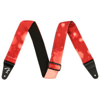 FENDER STRAP 2" TIE DYE ACID WASH RED FENDER STRAP 2" TIE DYE ACID WASH RED