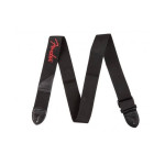 FENDER STRAP 2" BLACK RED LOGO гітарний ремінь