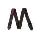 FENDER STRAP 2" BLACK RED LOGO