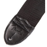 FENDER STRAP 2" BLACK WHITE LOGO гітарний ремінь