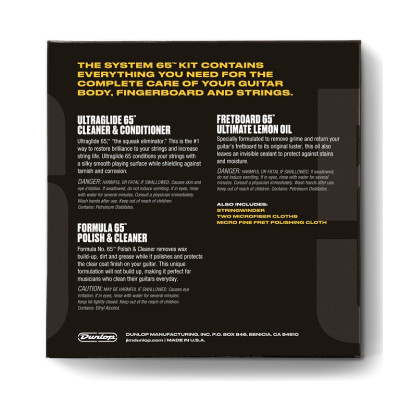 DUNLOP 6504 SYSTEM 65 GUITAR TECH KIT набір засобів по догляду за гітарою