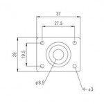 PAXPHIL HJ005 BLACK роз'єм-планка