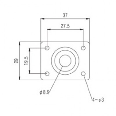 PAXPHIL HJ005 BLACK роз'єм-планка
