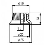 PAXPHIL KPT13 STRAT TONE ручка для потенціометра