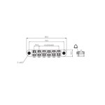 PAXPHIL BM022 Chrome бридж для электрогитары