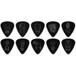 PLANET WAVES 1CBK6-10B2 JOE SATRIANI SIGNATURE GUITAR PICKS BLACK (HEAVY GAUGE) набір медіаторів