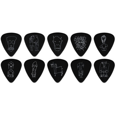 PLANET WAVES 1CBK6-10B2 JOE SATRIANI SIGNATURE GUITAR PICKS BLACK (HEAVY GAUGE) набір медіаторів