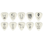 PLANET WAVES 1CWH4-10JS JOE SATRIANI SIGNATURE GUITAR PICKS, WHITE (MEDIUM GAUGE) набір медіаторів
