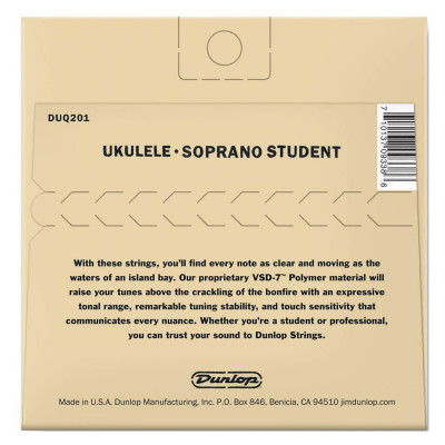 DUNLOP DUQ201 UKULELE SOPRANO STUDENT струни для укулеле сопрано