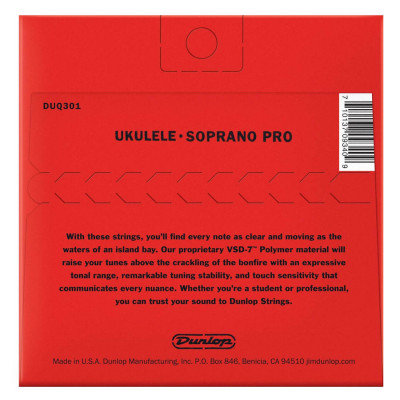 DUNLOP DUQ301 UKULELE SOPRANO PRO струни для укулеле сопрано 