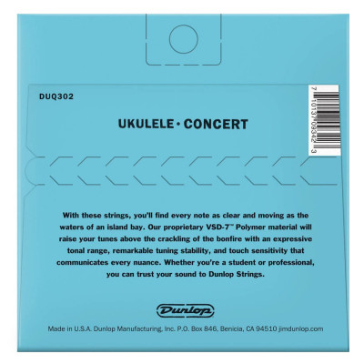 DUNLOP DUQ302 UKULELE CONCERT струни для укулеле концерт