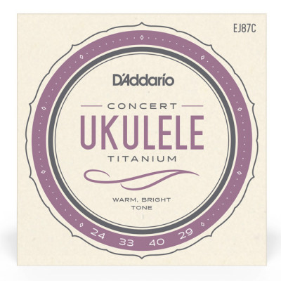 D'ADDARIO EJ87C TITANIUM UKULELE CONCERT струни для укулеле концерт