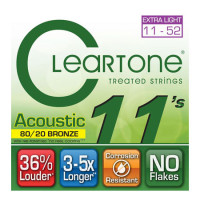 CLEARTONE 7611 ACOUSTIC 80/20 BRONZE ULTRA LIGHT (11-52) CLEARTONE 7611 ACOUSTIC 80/20 BRONZE ULTRA LIGHT (11-52)
