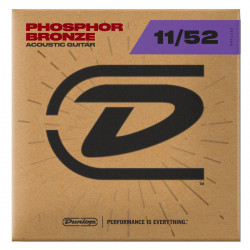 DUNLOP DAP1152 PHOSPHOR BRONZE ACOUSTIC GUITAR STRINGS (11-52)
