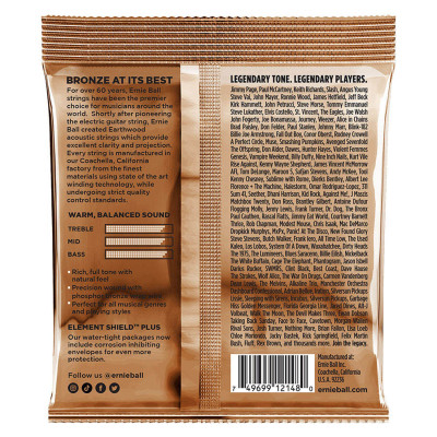 ERNIE BALL P02148 LIGHT EARTHWOOD PHOSPHOR BRONZE (11-52) струни для акустичної гітари 