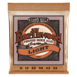 ERNIE BALL P02148 LIGHT EARTHWOOD PHOSPHOR BRONZE (11-52)