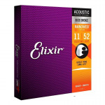 ELIXIR AC NW CL BRONZE NANOWEB CUSTOM LIGHT (011-052) 11027 струни для акустичної гітари