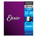ELIXIR AC PW CL BRONZE POLYWEB CUSTOM LIGHT (011-052) 11025 струни для акустичної гітари