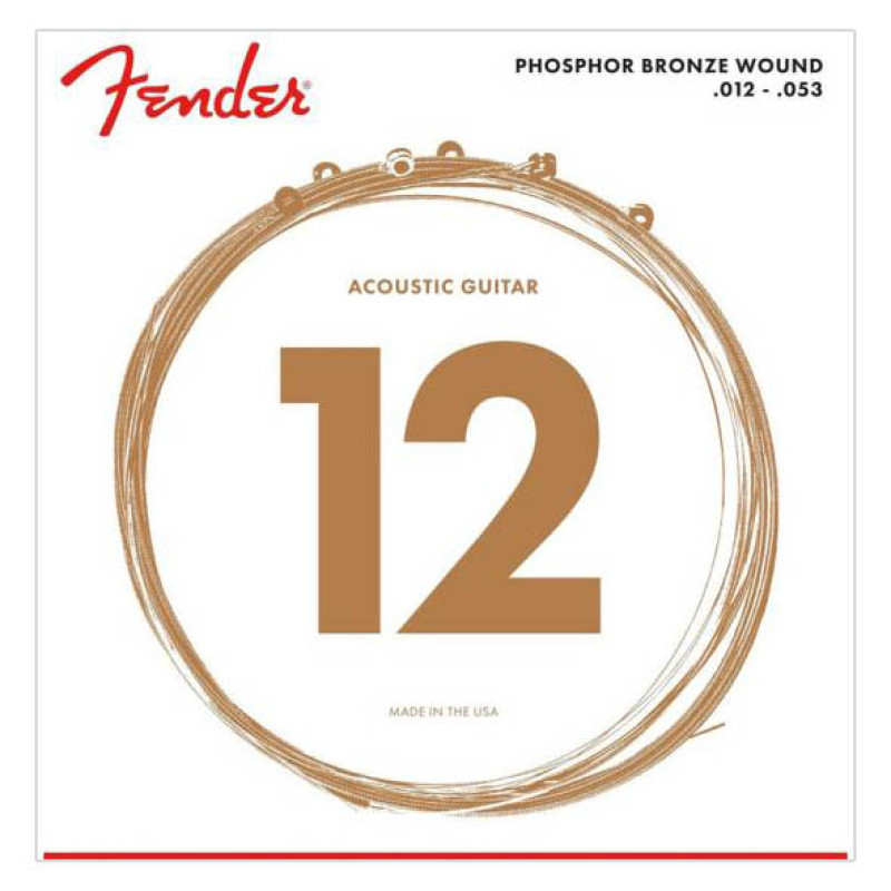 FENDER 60L PHOSPHOR BRONZE WOUND (12-53)
