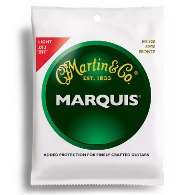 MARTIN M1100 MARQUIS 80/20 BRONZE LIGHT (12-54) струни для акустичної гітари