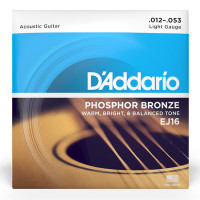 D'ADDARIO EJ16 PHOSPHOR BRONZE REGULAR LIGHT (12-53)