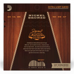 D'ADDARIO NB1047 NICKEL BRONZE EXTRA LIGHT (10-47) струни для акустичної гітари