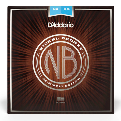 D'ADDARIO NB1253 NICKEL BRONZE LIGHT (12-53) струни для акустичної гітари