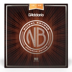 D'ADDARIO NB1256 NICKEL BRONZE LIGHT TOP/MEDIUM BOTTOM (12-56)