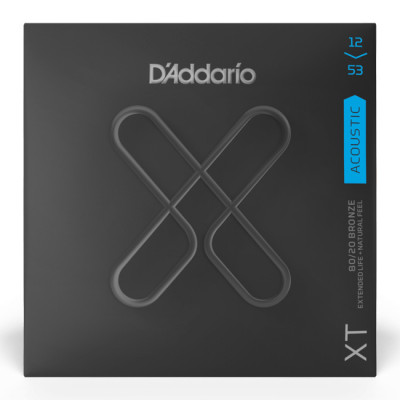 D'ADDARIO XTABR1253 XT 80/20 BRONZE LIGHT (12-53) струни для акустичної гітари