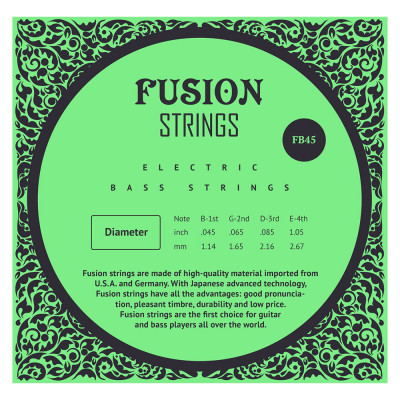 FUSION STRINGS FB45 (45-105) cтруни для бас-гітари 