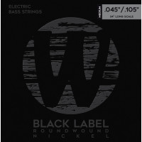 WARWICK 41200 BLACK LABEL, NICKEL-PLATED, MEDIUM 4-STRING (45-105)