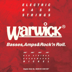 WARWICK 46200 RED Nickel Plated Medium 4-String (45-105) WARWICK 46200 RED Nickel Plated Medium 4-String (45-105)