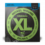 D'ADDARIO EXL165-5 XL NICKEL WOUND (45-135) струни для бас-гітари