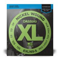 D'ADDARIO EXL165-5 XL NICKEL WOUND (45-135)